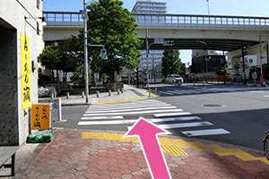 総武線「亀戸駅」からの道順9
